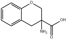 2H-1-Benzopyran-3-carboxylic acid, 3-amino-3,4-dihydro- Structure