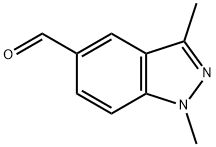 1,3-二甲基-1H-吲唑-5-甲醛, 1337881-74-9, 结构式