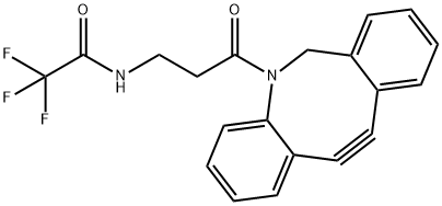 DBCO-trifluoroacetyl-amine Structure