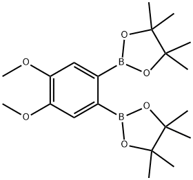 2,2'-(4.5-Dimethoxy-1.2-phenylene)bis(4.4.5.5-tetramethyl-1.3.2-dioxaborolane) Structure