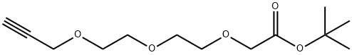 Propargyl-PEG2-CH2COOtBu 化学構造式