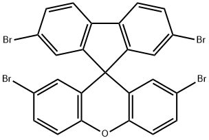 2,2',7,7'-テトラブロモスピロ[フルオレン-9,9'-キサンテン] 化学構造式
