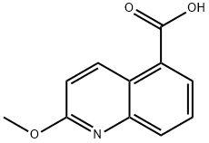 5-Quinolinecarboxylic acid, 2-methoxy- Structure