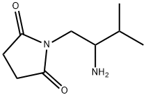 2,5-Pyrrolidinedione, 1-(2-amino-3-methylbutyl)- Structure