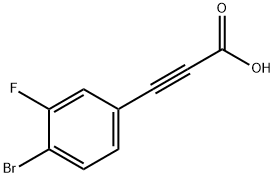 3-(4-溴-3-氟苯基)丙炔酸,1339425-98-7,结构式