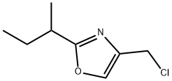 Oxazole, 4-(chloromethyl)-2-(1-methylpropyl)- 化学構造式