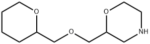 Morpholine,2-[[(tetrahydro-2H-pyran-2-yl)methoxy]methyl]- Struktur