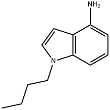 1-丁基-1H-吲哚-4-胺 结构式