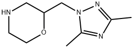Morpholine, 2-[(3,5-dimethyl-1H-1,2,4-triazol-1-yl)methyl]- Structure