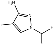 1-(二氟甲基)-4-甲基-1H-吡唑-3-胺, 1340566-75-7, 结构式