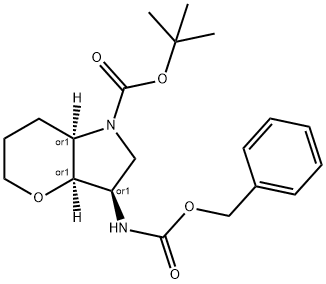 Racemic-(3R,3aR,7aR)-tert-butyl 3-(((benzyloxy)carbonyl)amino)hexahydropyrano[3,2-b]pyrrole-1(2H)-carboxylate Structure