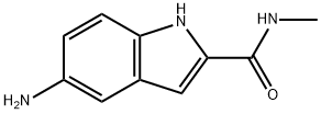 1H-Indole-2-carboxamide, 5-amino-N-methyl- 化学構造式