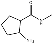 2-氨基-N-甲基环戊烷-1-甲酰胺 结构式