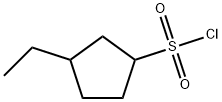 3-乙基环戊烷-1-磺酰氯,1341193-94-9,结构式