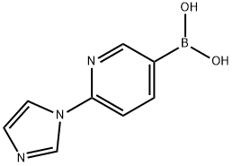 2-(2-Imidazol-1-yl)pyridine-5-boronic acid Struktur