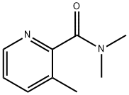 N,N,3-三甲基吡啶-2-甲酰胺 结构式