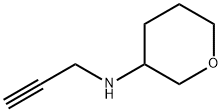 2H-Pyran-3-amine, tetrahydro-N-2-propyn-1-yl- Struktur