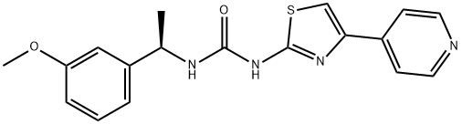 Urea, N-[(1R)-1-(3-methoxyphenyl)ethyl]-N'-[4-(4-pyridinyl)-2-thiazolyl]-|