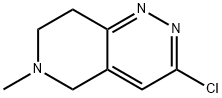 Pyrido[4,3-c]pyridazine, 3-chloro-5,6,7,8-tetrahydro-6-methyl- 结构式