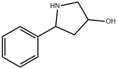 5-苯基吡咯烷-3-醇 结构式
