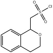 1H-2-Benzopyran-1-methanesulfonyl chloride, 3,4-dihydro- Structure