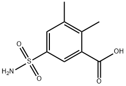 2,3-dimethyl-5-sulfamoylbenzoic acid Struktur