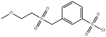 3-[(2-methoxyethanesulfonyl)methyl]benzene-1-sulfonyl chloride Structure