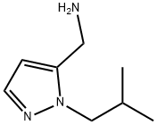 1-(2-methylpropyl)-1H-pyrazol-5-yl]methanamine 化学構造式