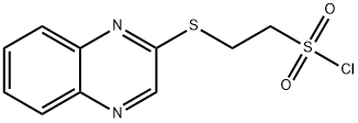 2-(喹喔啉-2-基硫基)乙烷-1-磺酰氯, 1342703-53-0, 结构式