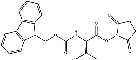 (9H-Fluoren-9-yl)MethOxy]Carbonyl D-Val-OSu Struktur