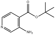 3-氨基吡啶-4-羧酸叔丁酯 结构式