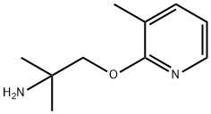 2-Propanamine, 2-methyl-1-[(3-methyl-2-pyridinyl)oxy]- Struktur