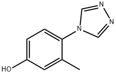Phenol, 3-methyl-4-(4H-1,2,4-triazol-4-yl)- Struktur