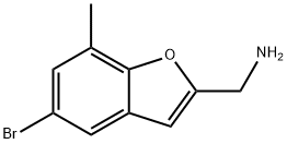 (5-bromo-7-methyl-1-benzofuran-2-yl)methanamine Structure