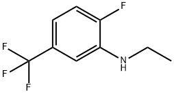 N-乙基-2-氟-5-(三氟甲基)苯胺 结构式