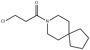 1-Propanone, 1-(8-azaspiro[4.5]dec-8-yl)-3-chloro- 结构式