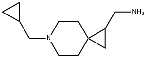 6-Azaspiro[2.5]octane-1-methanamine, N-(cyclopropylmethyl)- Structure