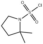 1-Pyrrolidinesulfonyl chloride, 2,2-dimethyl- 化学構造式