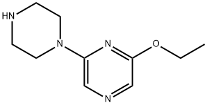 Pyrazine, 2-ethoxy-6-(1-piperazinyl)- 结构式