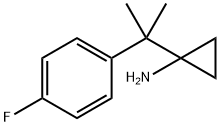 Cyclopropanamine, 1-[1-(4-fluorophenyl)-1-methylethyl]- 结构式