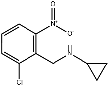 Benzenemethanamine, 2-chloro-N-cyclopropyl-6-nitro- Structure