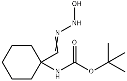Carbamic acid, N-[1-[(hydroxyamino)iminomethyl]cyclohexyl]-, 1,1-dimethylethyl ester Structure