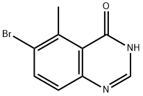 6-溴-5-甲基喹唑啉-4(3H)-酮 结构式