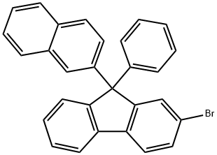 2-溴-9-(萘-2-基)-9-苯基-9H-芴, 1345860-68-5, 结构式