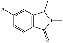 5-溴-2,3-二甲基异吲哚啉-1-酮 结构式