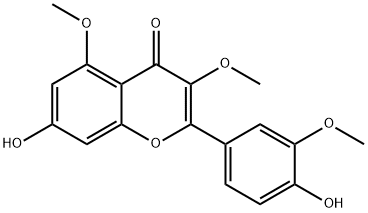 Quercetin 3,5,3'-trimethyl ether Struktur
