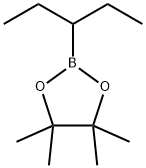 1,3,2-Dioxaborolane, 2-(1-ethylpropyl)-4,4,5,5-tetramethyl- 化学構造式