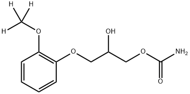 (±)-Methocarbamol-d3 (methoxy-d3)	, 1346600-86-9, 结构式