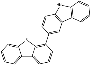 9H-Carbazole, 3-(4-dibenzothienyl)- Struktur