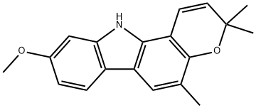 O-メチルムラヤミンA 化学構造式